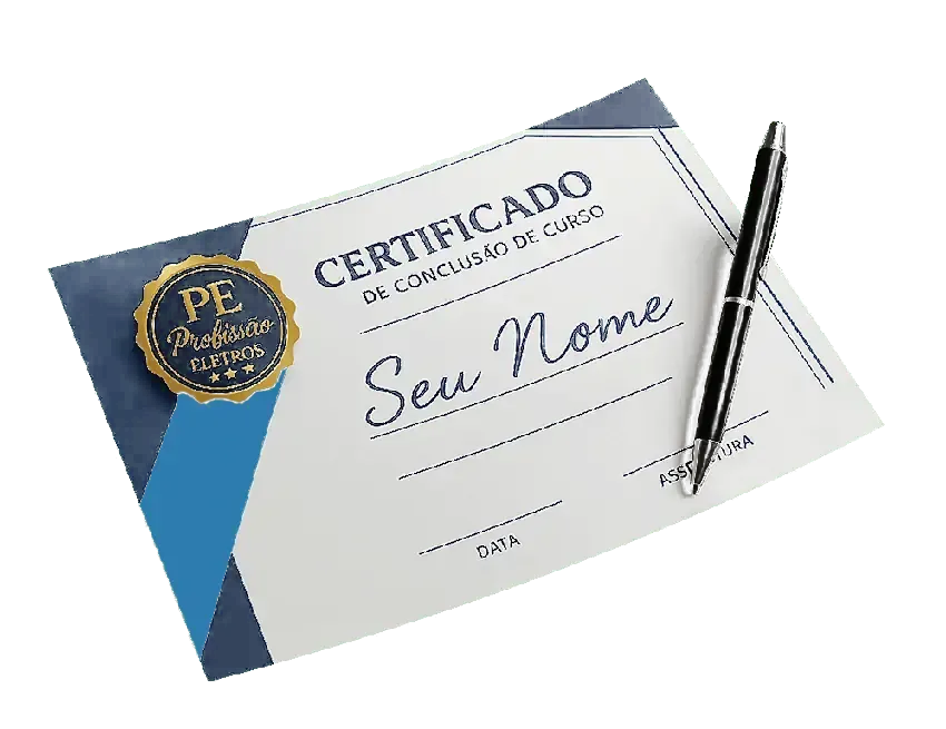 Modelo do certificado de conclusão do curso Profissão Eletrodomésticos